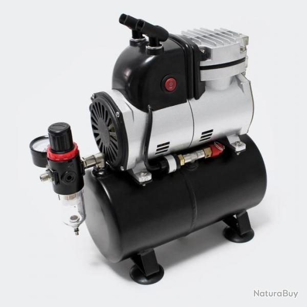 Compresseur arographe avec rservoir sparateur d'eau et rgulateur d'air comprim 2016035