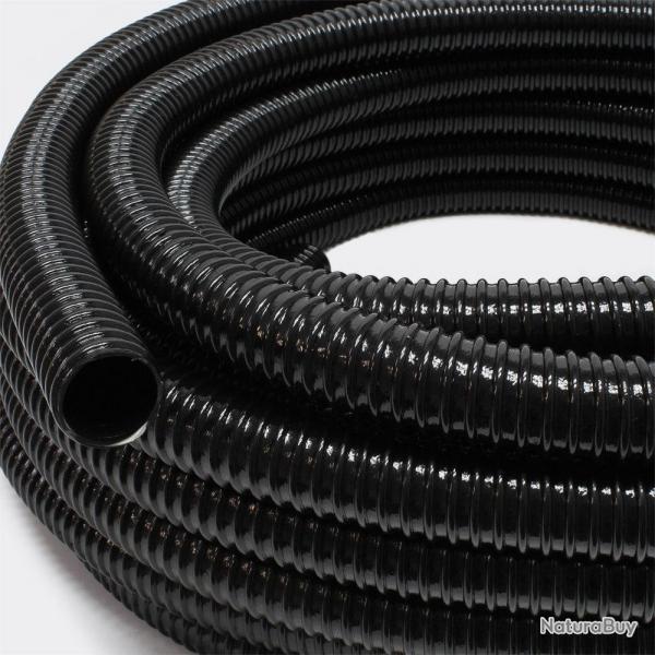 25m Tuyau d'aspiration Tuyau spiral 40 mm (1 1/2") - noir jardin bricolage 4216361