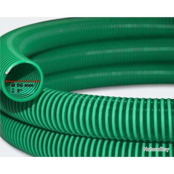 Tuyau de bassin en longueur de 5 mtres 2 pouces - 50,8 mm vert jardin bricolage 4216382