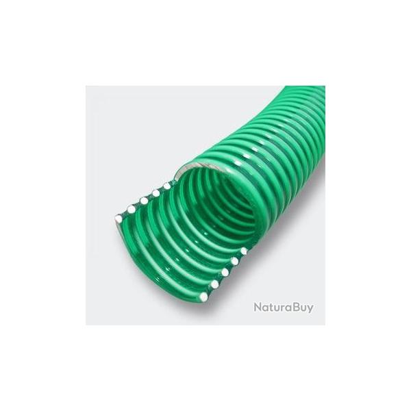 25 mtres Tuyau d'aspiration en PVC 1 1/4 Pouces (31,75 mm), avec spirale de renforcement 4216398