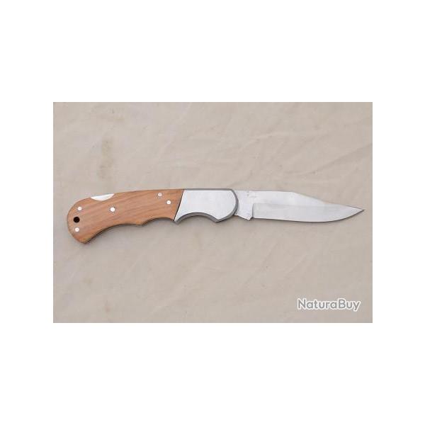 Couteau Pliant manche Bois Lame de 7 cm pour