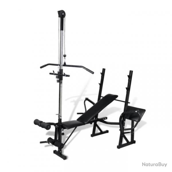 Banc de musculation complet appareil  charge guide sport fitness musculation 0702056