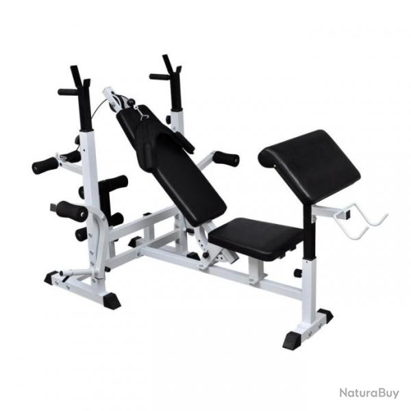 Banc de musculation universel avec support pour haltre sport fitness musculation 0702057