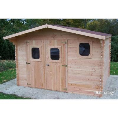 Habrita Foresta - Abri de jardin madriers 28mm en douglas 15,27 m² ... Habrita Foresta - Abri de jardin madriers 28mm en douglas 15,27 m² ...