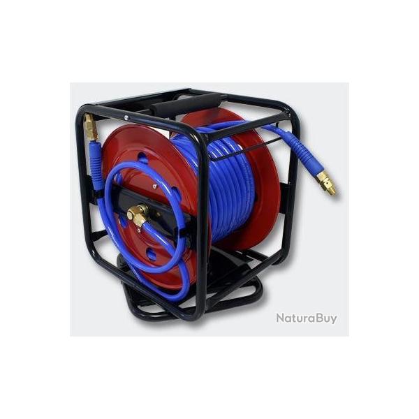 Dvidoir - Enrouleur de tuyau pneumatique portable en acier 30 m 12 bar Rotation  360 4216441