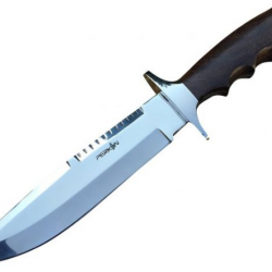 Couteau de chasse Bowie fourreau cuir (4)