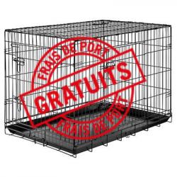 Cages pliantes de transport pour chien - 2 portes latérales