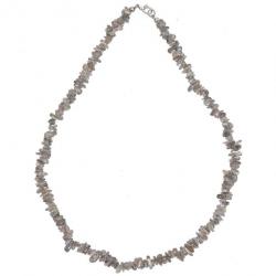 Collier de pierre en labradorite - perles baroques