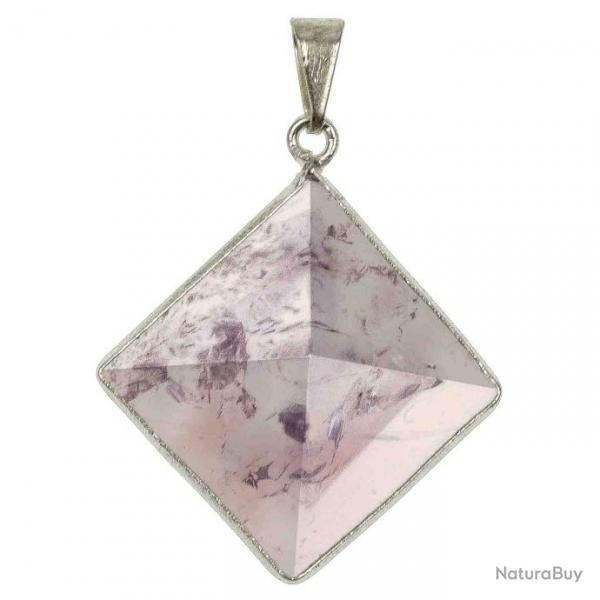 Pendentif pyramide en amthyste