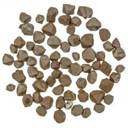 Pierres brutes octaèdres de magnétite - 1 à 1.5 cm - Lot de 3