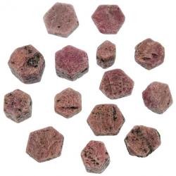 Pierres brutes gros cristaux de rubis - 3 à 5 cm - Lot de 2