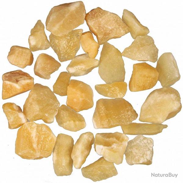 Pierres brutes calcite jaune - 3  4 cm - 100 grammes