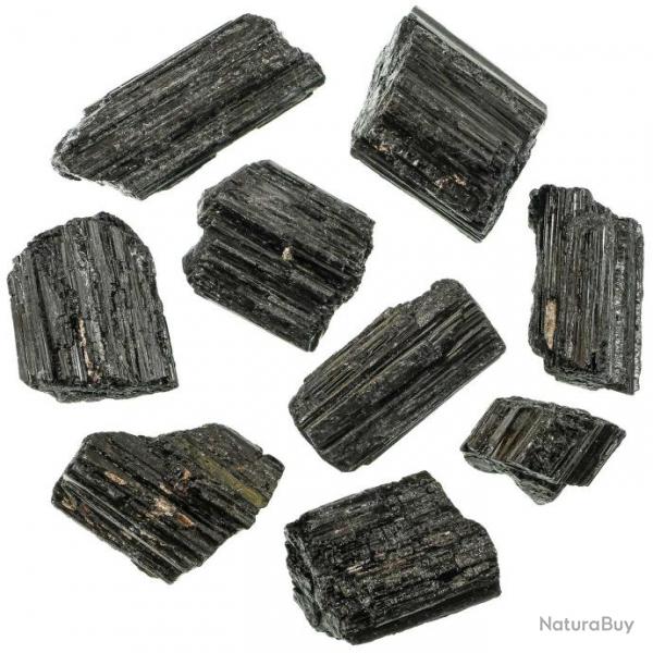 Pierres brutes tourmaline noire - 5  8 cm - 280 grammes.