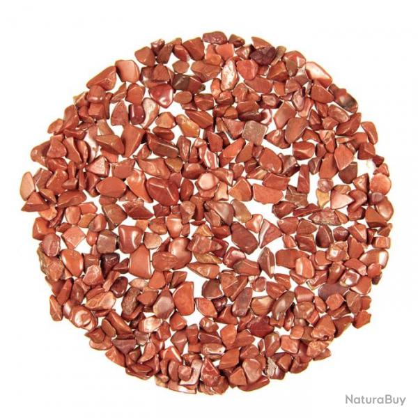 Mini pierres roules jaspe rouge - 5  10 mm - 100 grammes