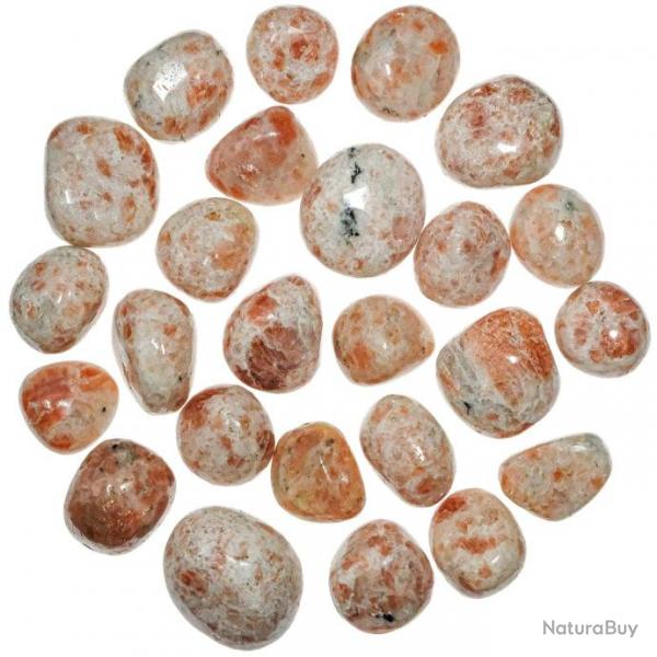 Pierres roules pierre de soleil - 2  3 cm - Lot de 2