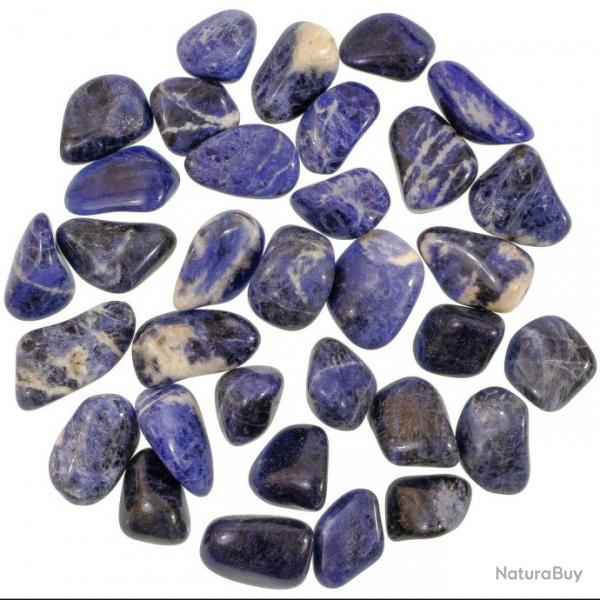 Pierres roules sodalite - 1.5  2.5 cm - 50 grammes