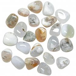 Pierres roulées merlinite ou agate dendrite - 2 à 3 cm - Lot de 3