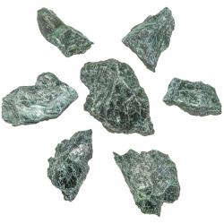 Pierres brutes mica vert - 6 à 10 cm - 150 à 200 grammes - Lot de 2 à 3