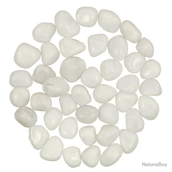 Pierres roules quartz laiteux - 2  3 cm - Lot de 3