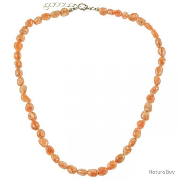 Collier en pierre de soleil - Qualit extra - Perles pierres roules