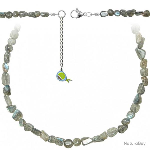 Collier en labradorite - Perles roules 5  8 mm - 38 cm