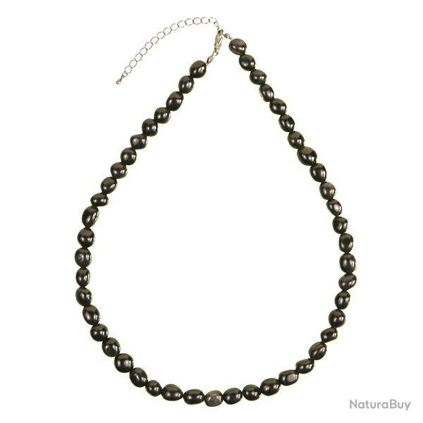 Collier en obsidienne oeil clste - Perles pierres roules