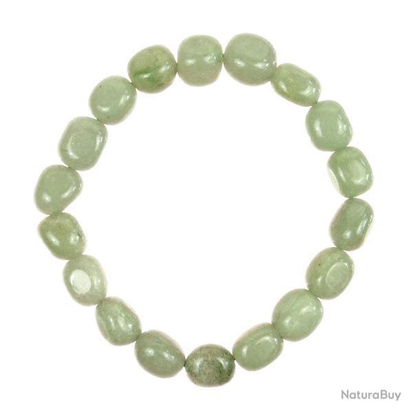Bracelet en aventurine verte - Perles pierres roules