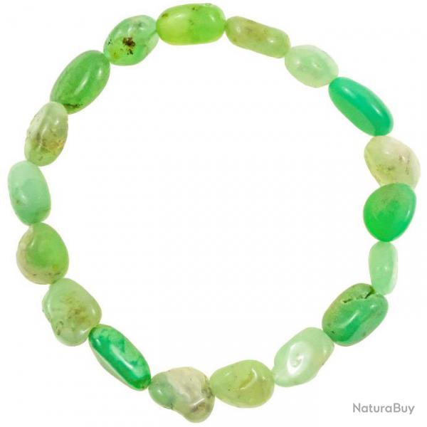 Bracelet en chrysoprase - Perles pierres roules