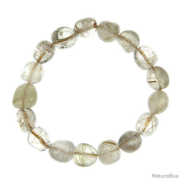 Bracelet en cristal rutile - Perles pierres roules
