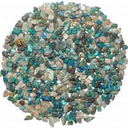 Mini pierres roulées chrysocolle - 5 à 10 mm - 50 grammes