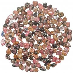 Petites pierres roulées rhodonite - 10 à 15 mm - 100 grammes