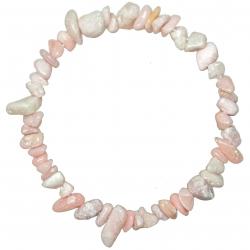 Bracelet en opale rose - perles baroques
