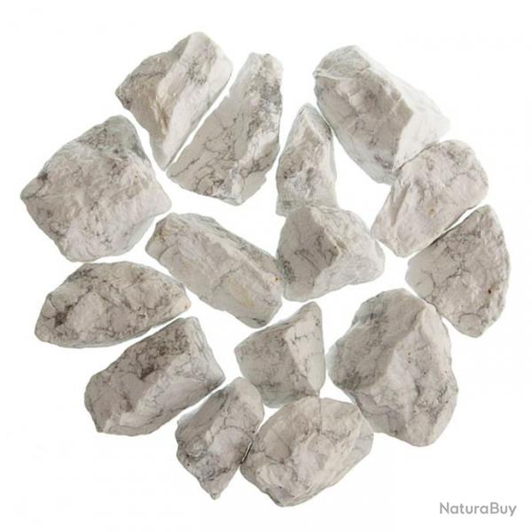 Pierres brutes howlite - 3  5 cm - 200 grammes