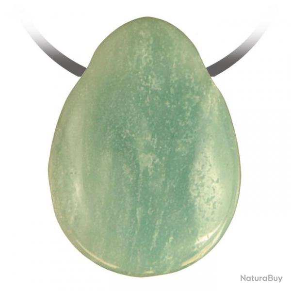 Pendentif goutte pierre perce en amazonite