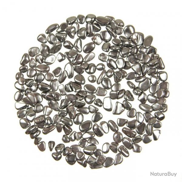 Mini pierres roules hmatite - 5  10 mm - 100 grammes