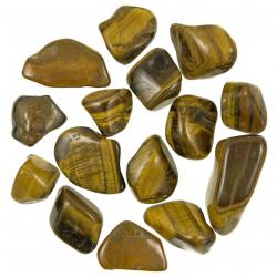 Pierres roulées oeil de tigre - 2.5 à 4 cm - Lot de 2
