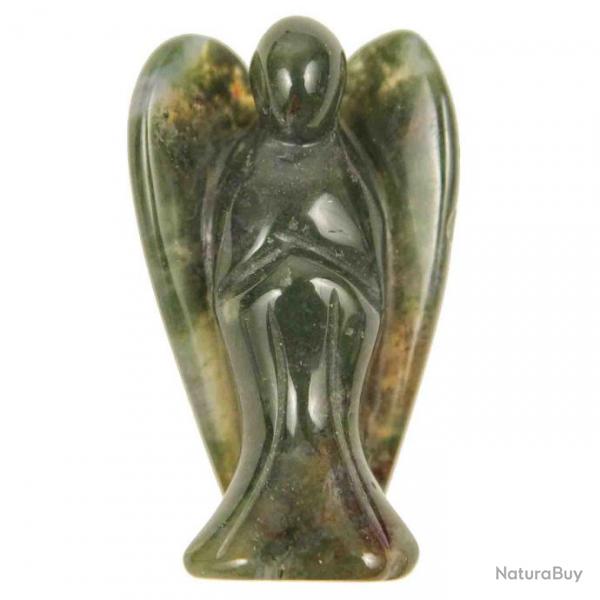 Statuette ange en agate mousse - 5 cm