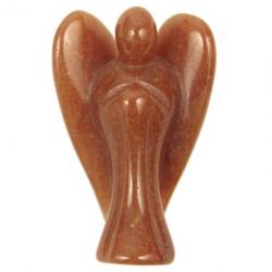 Statuette ange en aventurine rouge - 5 cm