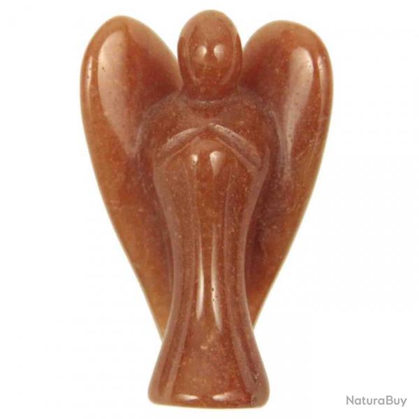 Statuette ange en aventurine rouge - 5 cm