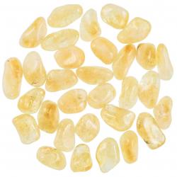 Pierres roulées citrine - 2 à 3 cm - Lot de 3