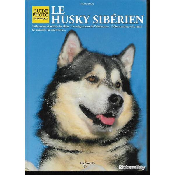 lot de 2 livres sur le husky sibrien , guide photographique et levage