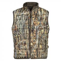 Gilet réversible Percussion Warm Marron et GhostCamo Wet TAILLE S