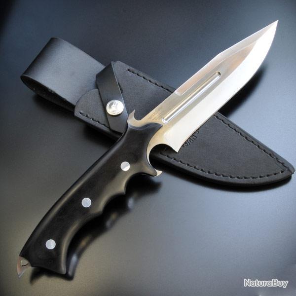 Bowie Couteau Hibben Legacy Bowie Acier 7Cr17 Manche Micarta Gil & Wesley Hibben GH5027