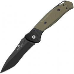 Couteau Bear OPS Swipe IV A/O Lame Acier 14C28N Manche Black/OD Green G-10 Made In USA BCA400B4B