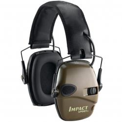 Casque anti-bruit électronique Impact Sport (Couleur: Olive)