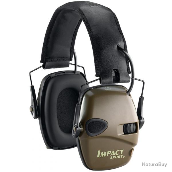 Casque anti-bruit lectronique Impact Sport (Couleur: Olive)