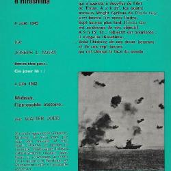 L' avion d'Hiroshima. 6 août 1945. aviation collection ce jour là 6 aout 1945