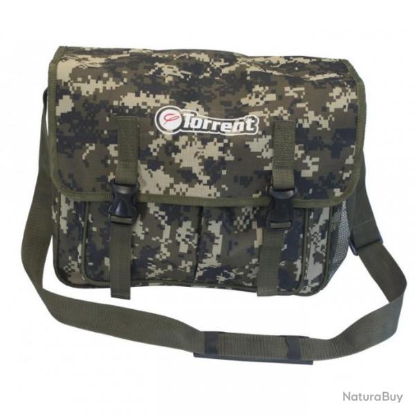 Musette Torrent luxe camo vert ou camou sable + sac  poissons