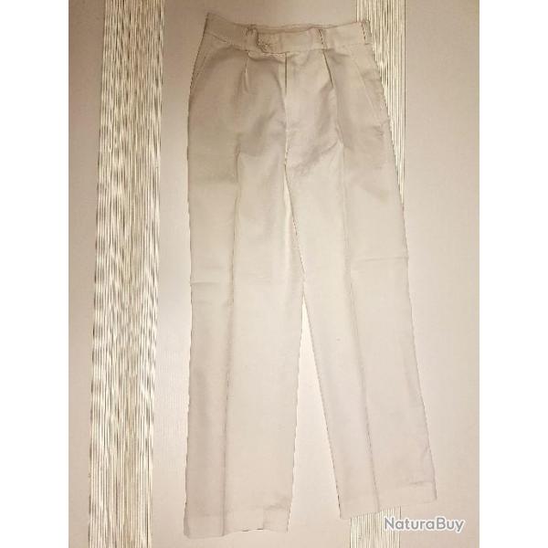 Pantalon blanc crmonie MARINE NATIONALE Original Franais