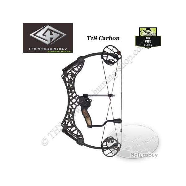 GEARHEAD ARCHERY Pro Series T18 CARBON Arc compound en carbone ultra compact et lger de 18 pouces d